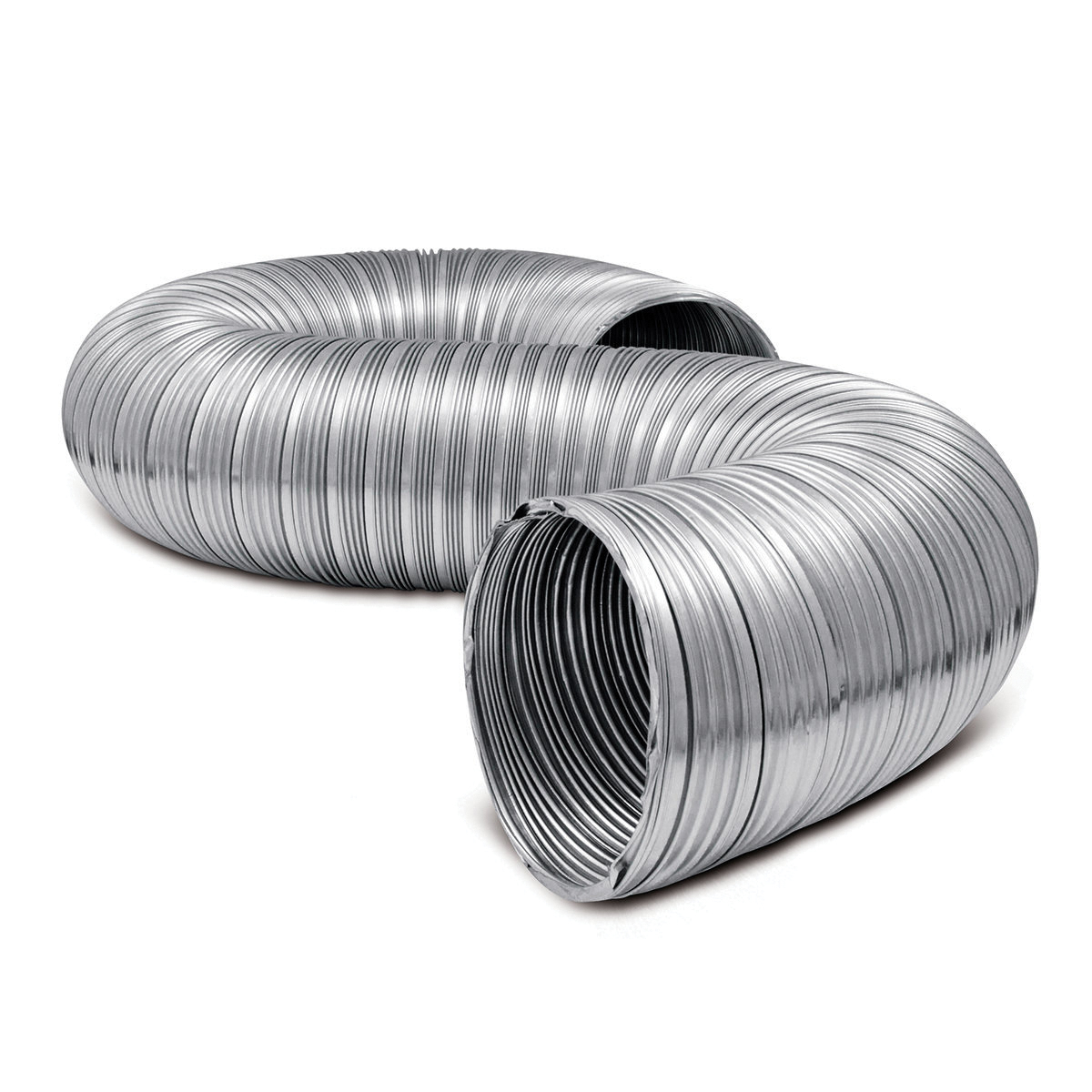 MFX38X Semi-Rigid Duct, 3 in Dia, 8 ft L, Aluminum