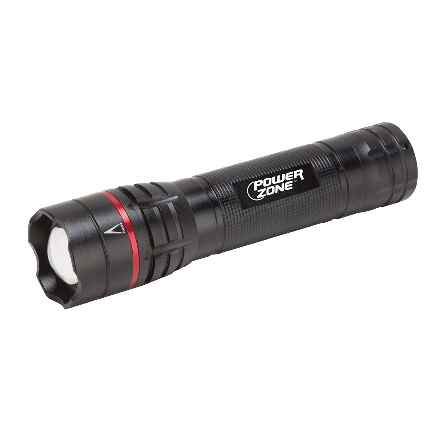 12098 Tactical Flashlight, AA Battery, LED Lamp, 700 Lumens, 150 m Beam Distance, 5 hr Run Time, Black