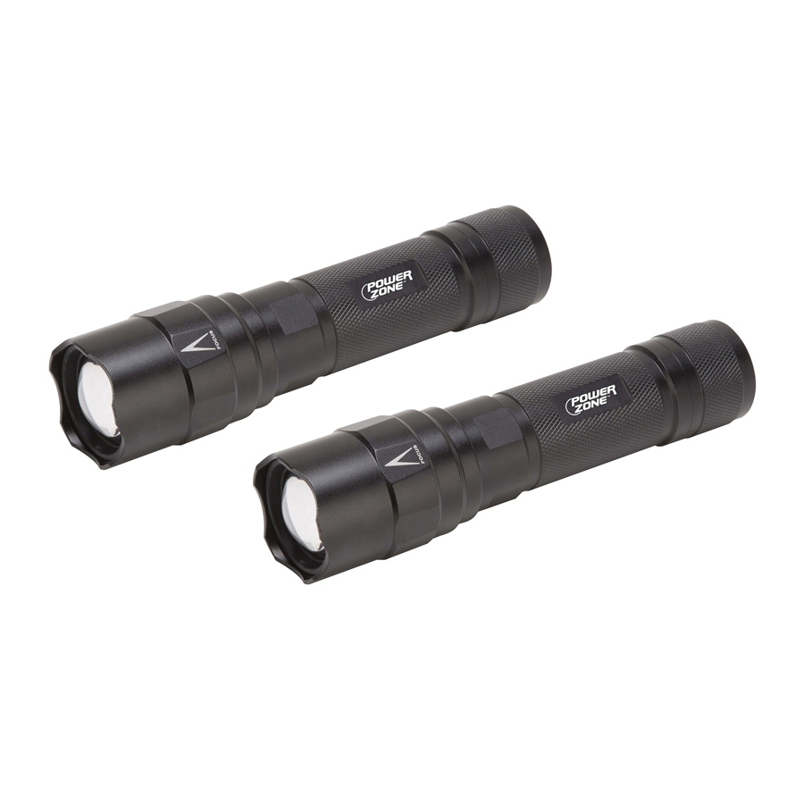 12156 Tactical Flashlight, AA Battery, LED Lamp, 1000 Lumens, 150 m Beam Distance, 6 hr Run Time, Black