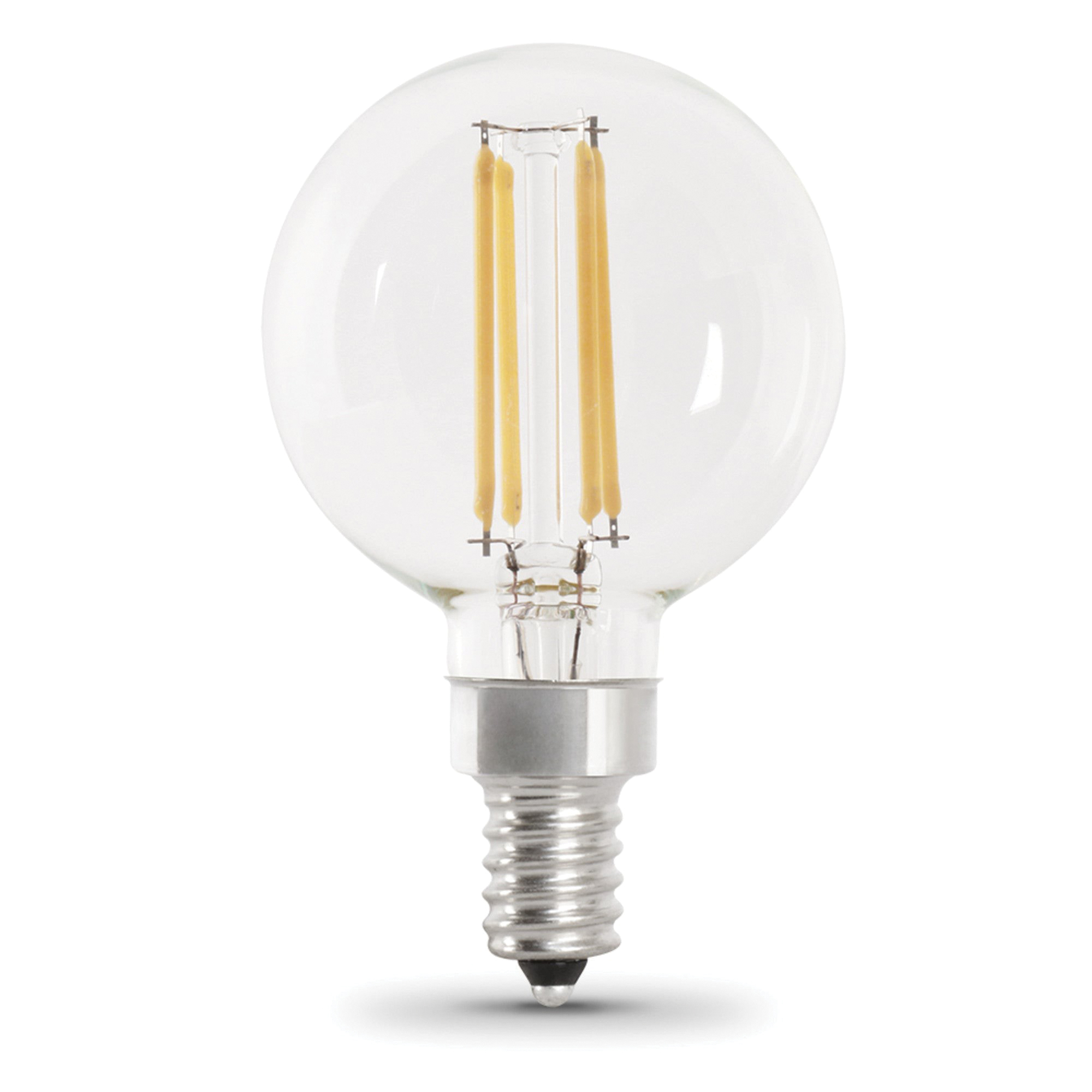 BPG1640/927CA/FIL/2 Filament LED Bulb, Globe, G16-1/2 Lamp, 40 W Equivalent, E12 Candelabra Lamp Base
