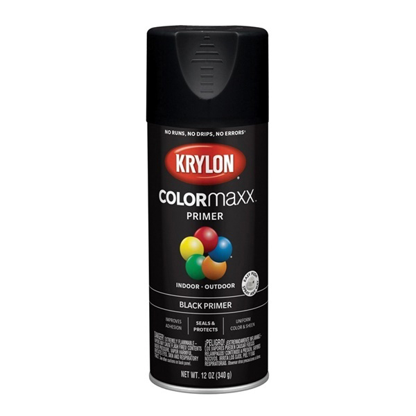 COLORmaxx K05581007 Primer, Black, Flat, 12 oz