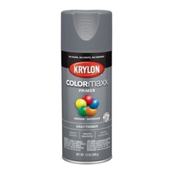 COLORmaxx K05582007 Primer, Gray, Flat, 12 oz