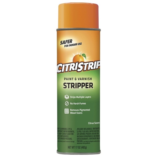 ECSG807 Paint and Varnish Stripper, Gel, Orange, 17 oz Aerosol Can
