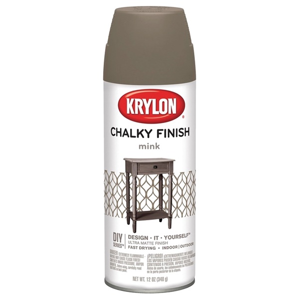 K04106000 Chalk Spray Paint, Matte, Mink, 12 oz, Can