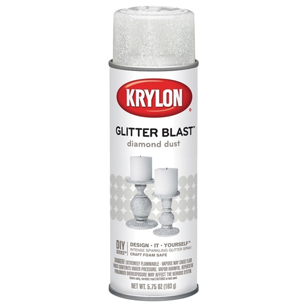 K03804A00 Craft Spray Paint, Glitter, Diamond Dust, 5.75 oz, Can