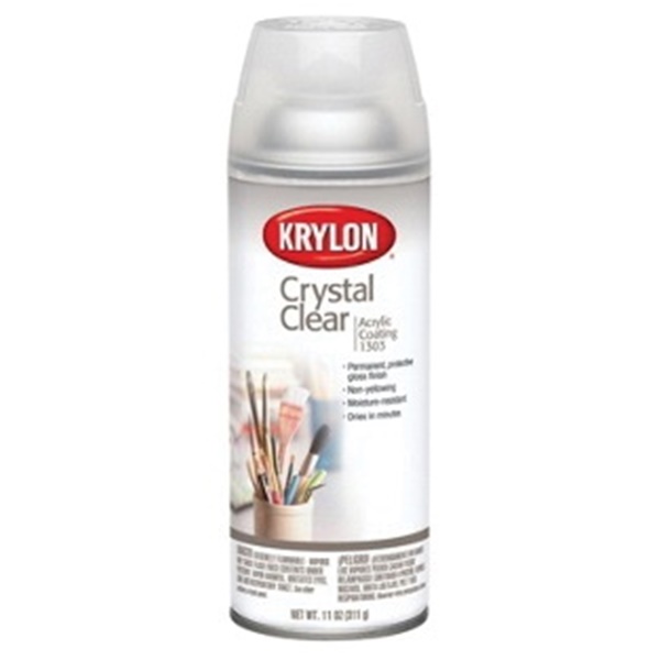 K01303007 Spray Paint, Gloss, Crystal Clear, 11 oz, Can