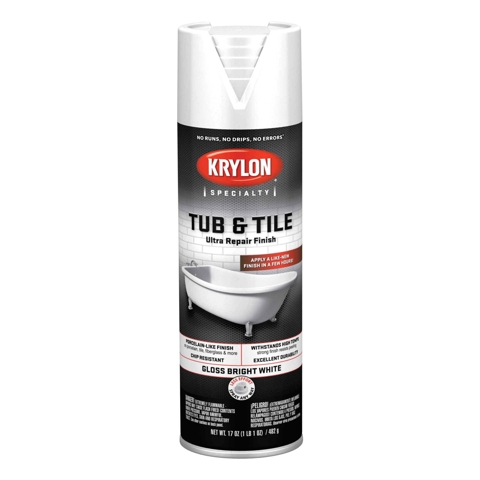 K04502007 Tub And Tile Epoxy, Gloss, White, 17 oz, Can