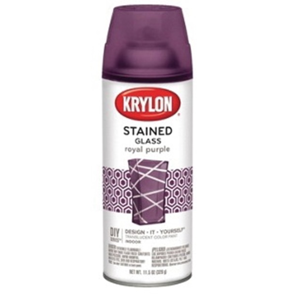 K09027000 Stained Glass Spray, Gloss, Royal Purple, 11.5 oz, Can