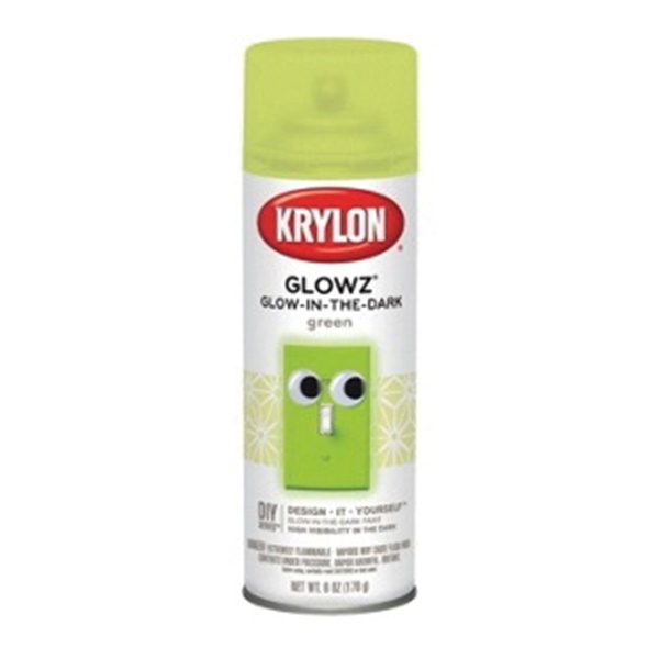 K03150007 Craft Spray Paint, Gloss, Green, 6 oz, Can