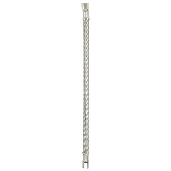 PP25561 Ice Maker Supply Line, 1/4 in Inlet, Compression Inlet, 1/4 in Outlet, Compression Outlet, Stainless Steel, 12 in L