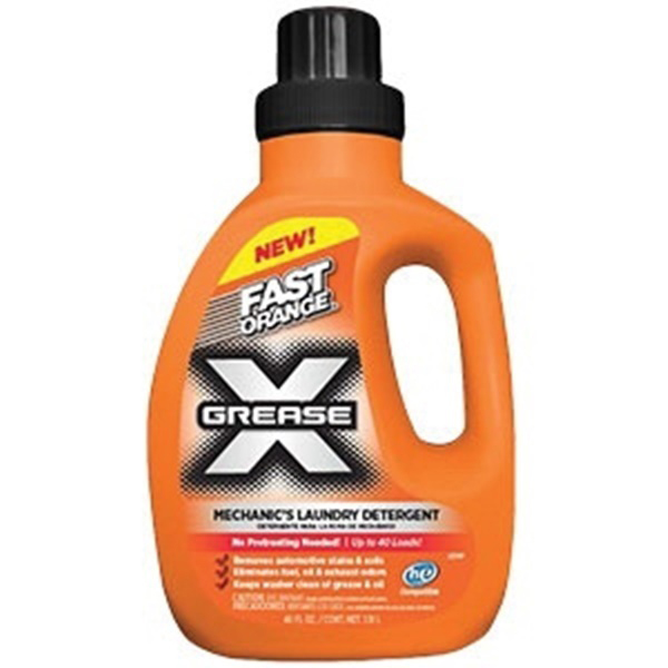 22340 Mechanics Laundry Detergent, 40 oz, Bottle, Liquid, Citrus