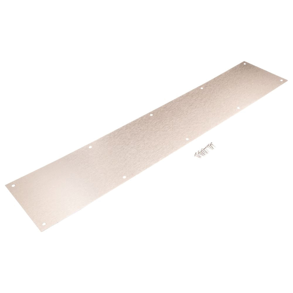 National Hardware N270-314 Kick Plate, 30 in L, 6 in W, Aluminum, Satin Nickel - 3