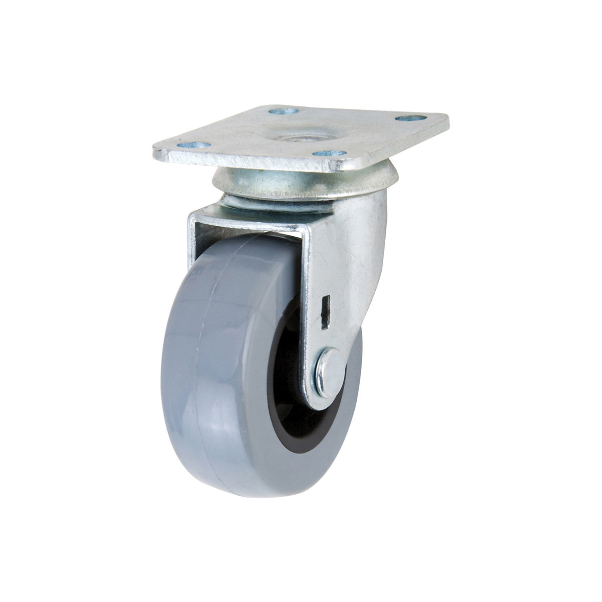 G1 Series 3541 Medium-Duty Caster, 2 in Dia Wheel, TPU Wheel, Gray, 88 lb