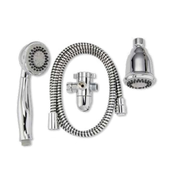 K750CP Shower Head Kit, 1.8 gpm, 3 -Spray Function, Polished Chrome, 60 in L Hose