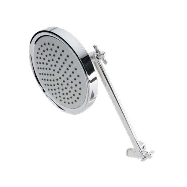 K731CP Adjustable Arm Shower Head, Round, 1.8 gpm, 1 -Spray Function, Polished Chrome, 5.8 in Dia