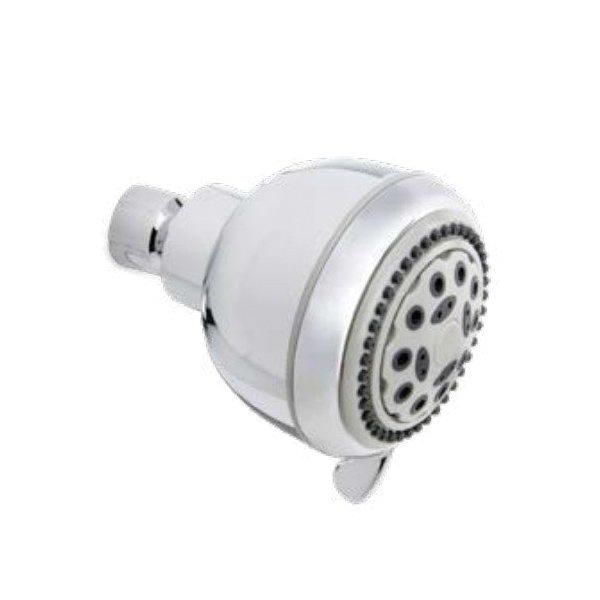 K701CP Shower Head, Round, 1.8 gpm, 5 -Spray Function, Polished Chrome, 3.35 in Dia