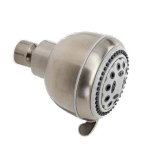 K701BN Shower Head, Round, 1.8 gpm, 5 -Spray Function, Brushed Nickel, 3.35 in Dia