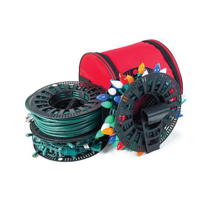 Treekeeper SB-10463/SB-10148 Basic String Light Storage Container, 3 Reels Capacity, Plastic, 13 in L, 13 in W - 2