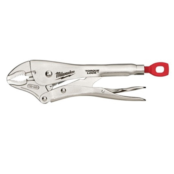 Torque Lock 48-22-3420 Locking Plier, 10 in OAL, 2 in Jaw Opening, Red/Silver Handle, Comfort Grip Handle
