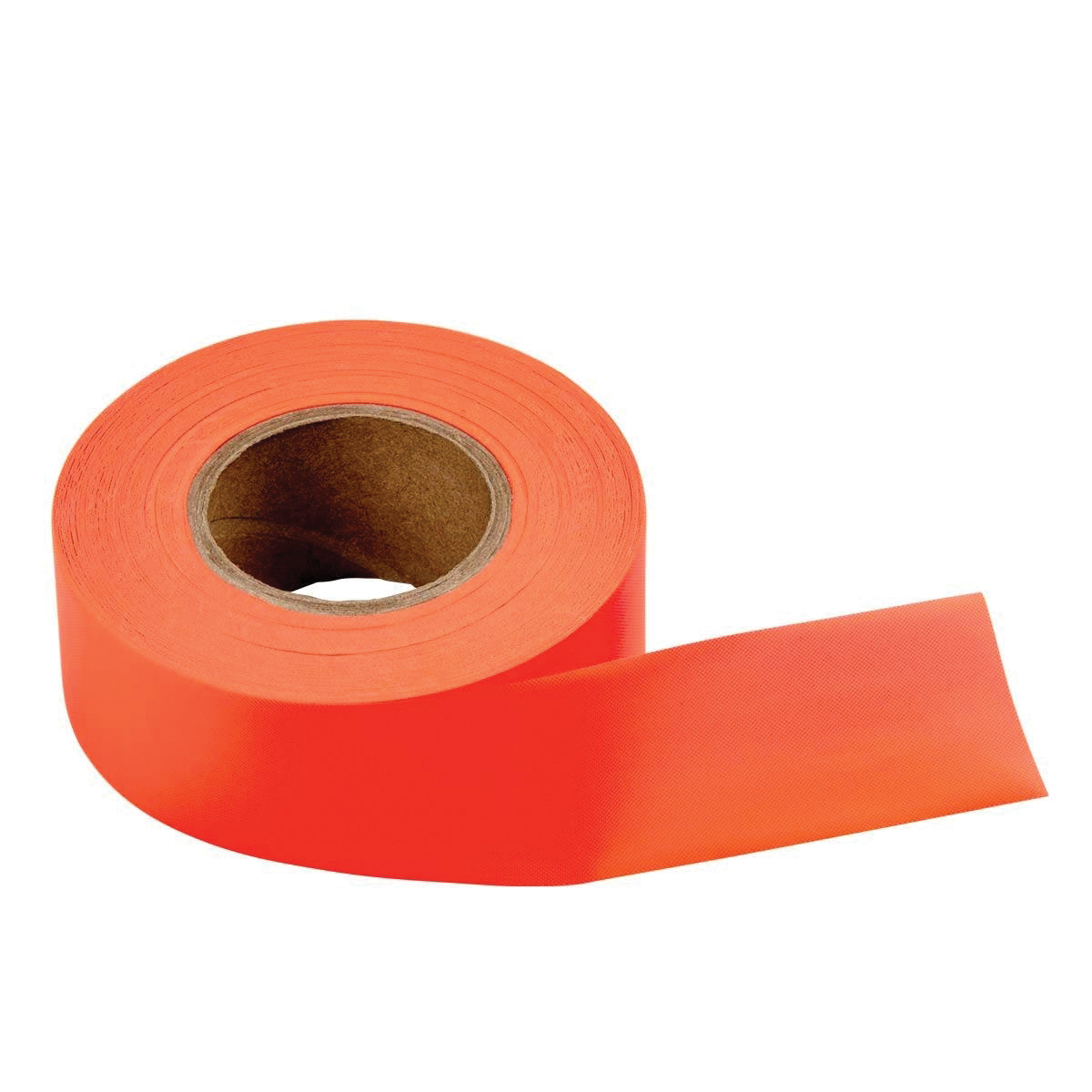 17000 Flagging Tape, 150 ft L, 1-3/16 in W, Fluorescent Orange, PVC
