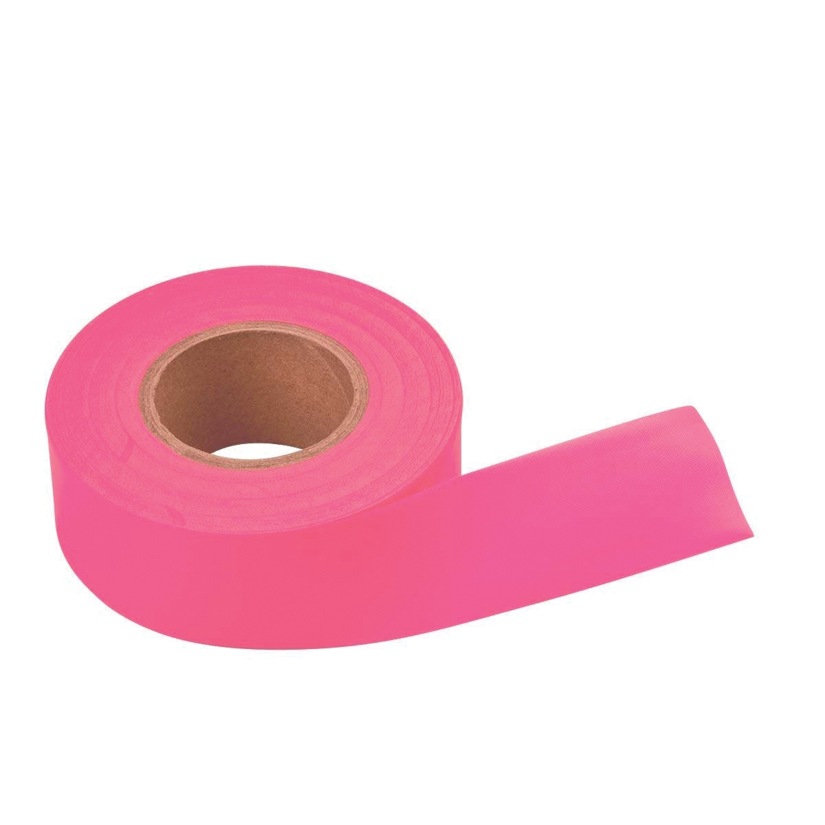 17003 Flagging Tape, 150 ft L, 1-3/16 in W, Fluorescent Pink, PVC