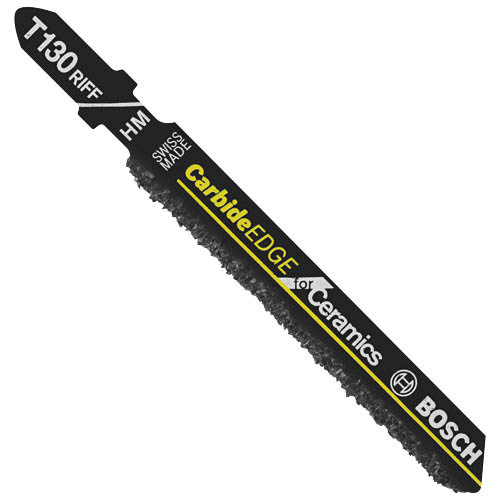 T130RF1 Jig Saw Blade, 0.31 in W, 3-1/4 in L, 30 TPI, Carbide Cutting Edge