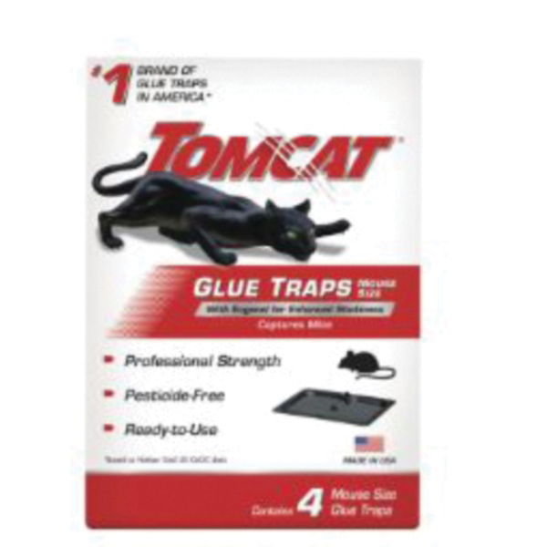 0362310 Mouse Glue Trap, 0.63 in L, 4.88 in W, 6-3/4 in H, Glue Locking