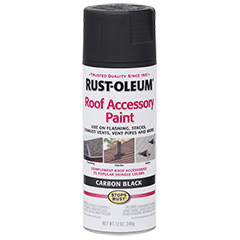 285227 Rust Preventative Spray Paint, Flat, Carbon Black, 12 oz, Can