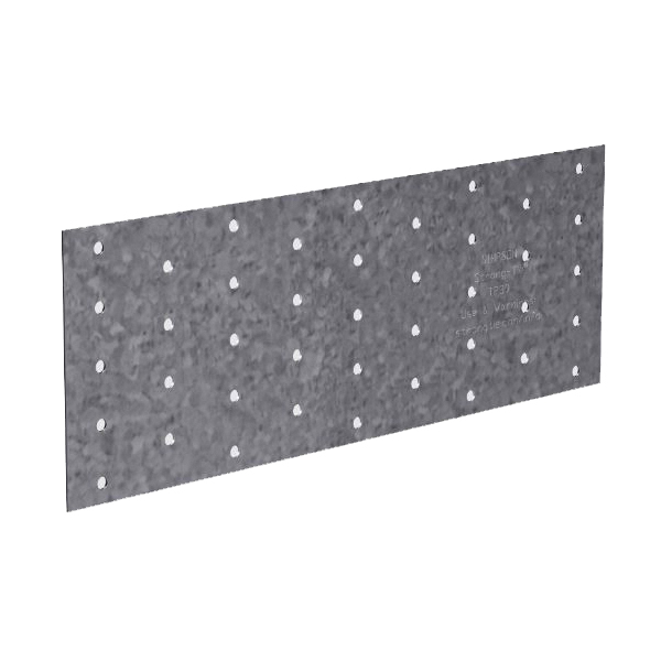 Simpson Strong-Tie TP TP39 Tie Plate, 9 in L, 3-1/8 in W, 0.035 in Thick, Steel, Galvanized