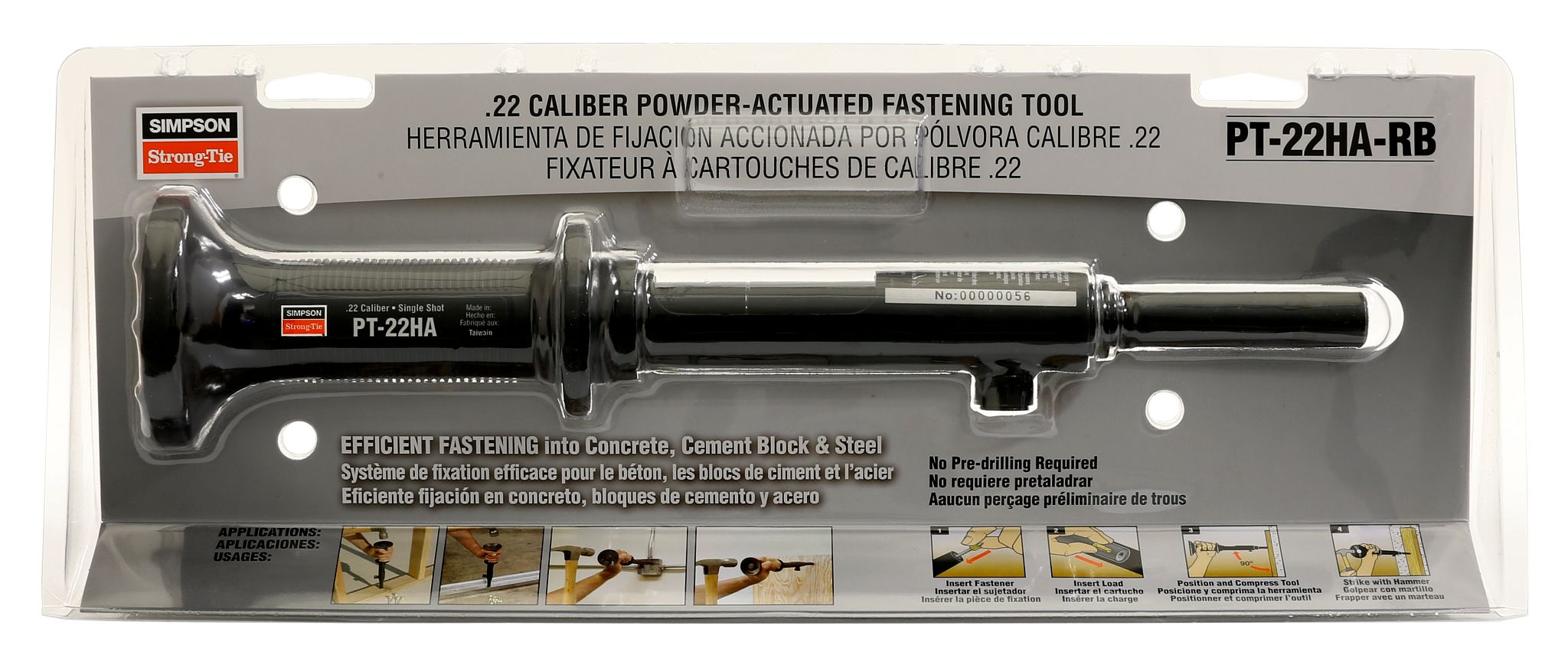 PT-22HA PT-22HA-RB Power Hammer, 0.22 Caliber Drilling