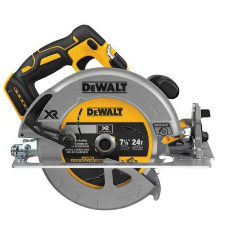 DEWALT DCS570B Circular Saw, Tool Only, 20 V, 5 Ah, 7-1/4 in Dia Blade, 57 deg Bevel, 2-9/16 in D Cutting