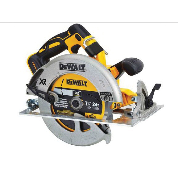 DEWALT DCS570B Circular Saw, Tool Only, 20 V, 5 Ah, 7-1/4 in Dia Blade, 57 deg Bevel, 2-9/16 in D Cutting