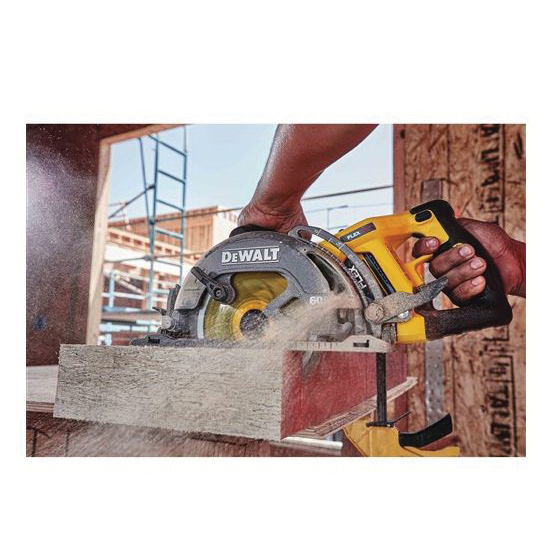 DEWALT DCS577X1 Circular Saw Kit, Battery Included, 60 V, 9 Ah, 7-1/4 in Dia Blade, 53 deg Bevel, 2-7/16 in D Cutting