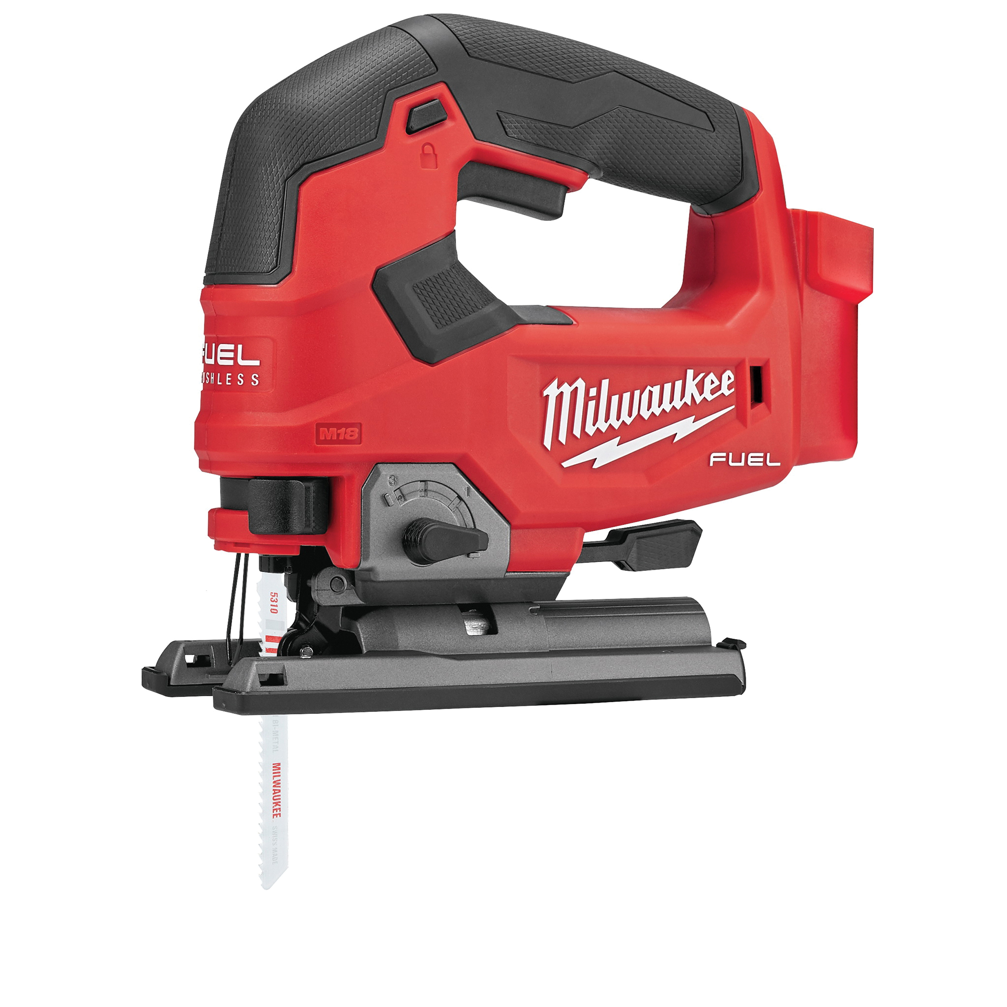 Milwaukee 2737-20 Jig Saw, Tool Only, 18 V, 5 Ah, 5-1/2 in Wood Cutting Capacity, 1 in L Stroke, 3500 spm - 2