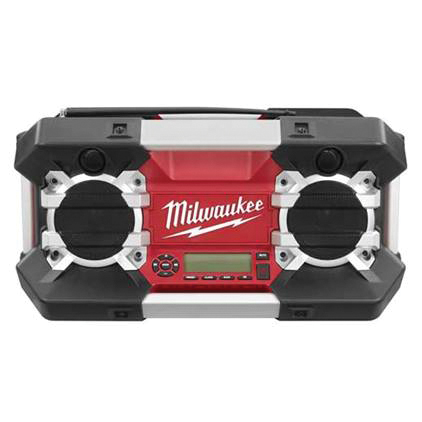 Milwaukee 2790-20 Jobsite Radio, Battery Included, 12 to 28 V, Includes: (2) AA Batteries, (1) Auxiliary Cord