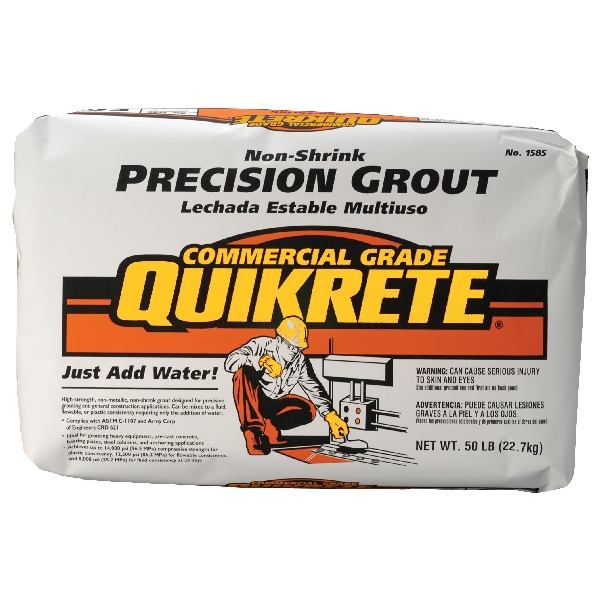 1585-00 Precision Grout, Gray, Granular Solid, 50 lb Bag