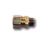 Lincoln 126884 Pipe Adapter, 5/8 x 1/2 in, Compression x MIP, Brass
