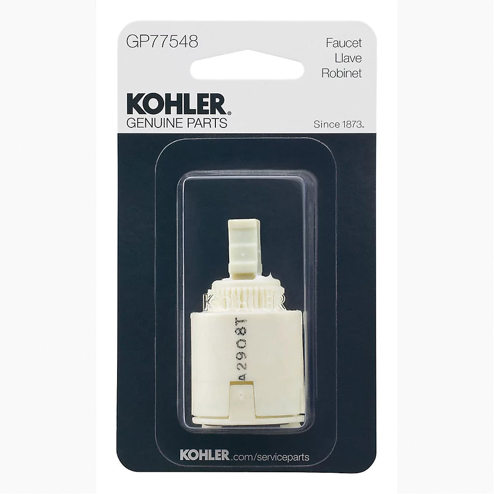 Kohler K-GP77548 Valve Cartridge, 1/2 in Connection, Sweat, Plastic, 2-1/4 in L - 2