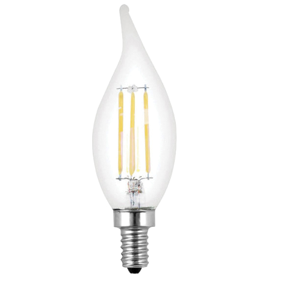 BPCFC40/927CA/FIL LED Bulb, Decorative, Flame Tip Lamp, 40 W Equivalent, E12 Lamp Base, Dimmable, Clear