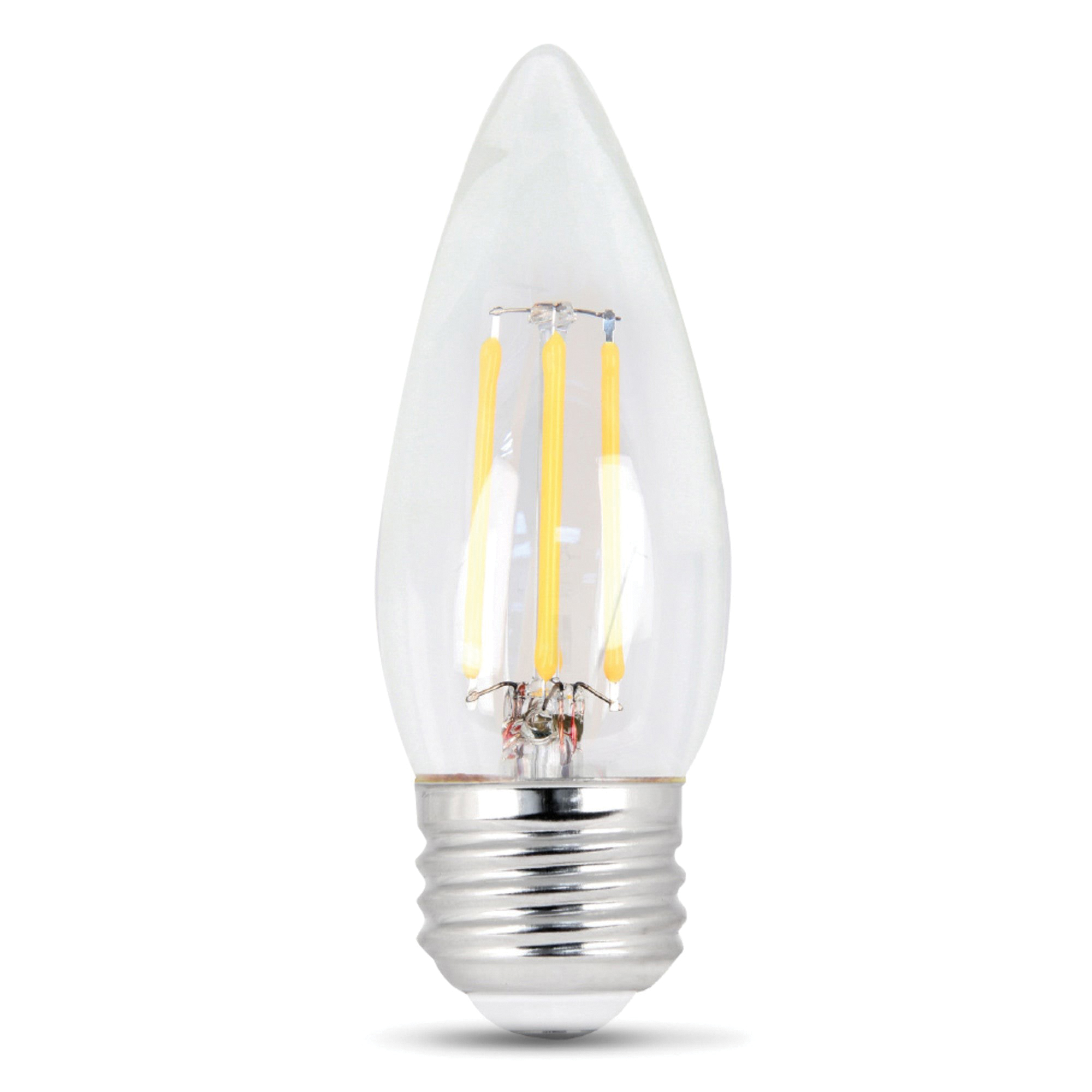 BPETC60/927CA/FIL/2 Filament LED Bulb, Decorative, B10 Lamp, 60 W Equivalent, E26 Medium Lamp Base