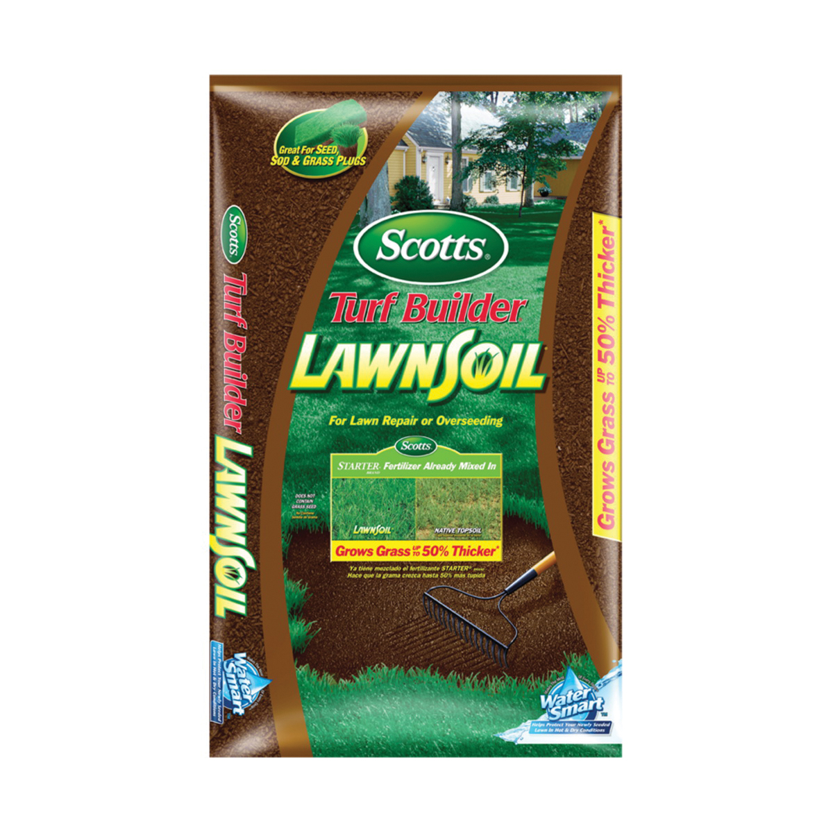 Scotts LawnSoil 79559750 Fertilizer Bag, 0.08-0.03-0.02 N-P-K Ratio - 1