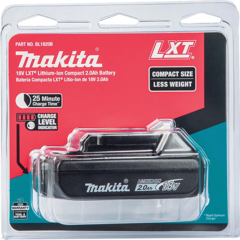 Makita BL1820B Battery, 18 V Battery, 2 Ah, 25 min Charging - 2