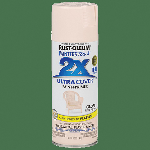 Rust-Oleum 329198 Spray Paint, Gloss, Pink Peony, 12 oz, Can