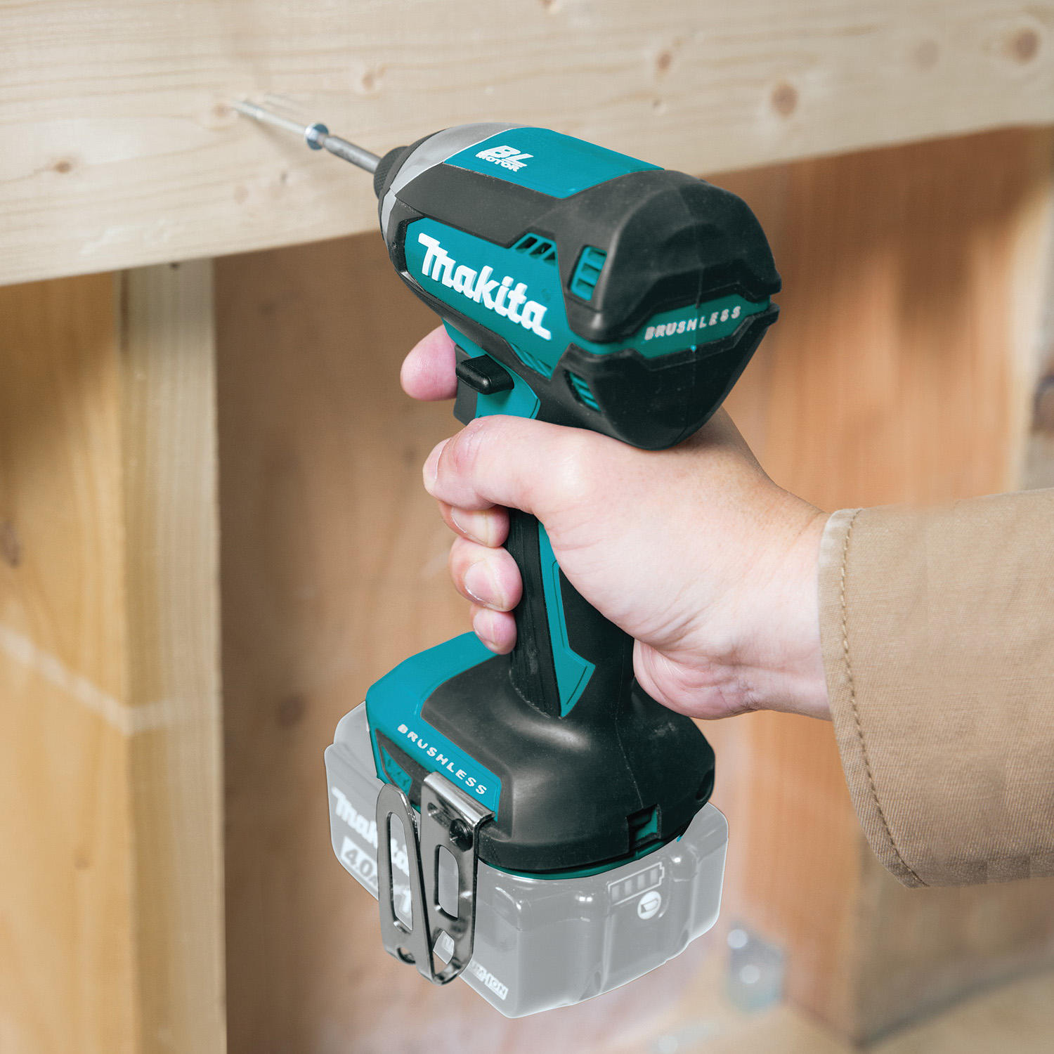 Makita XDT13Z Brushless Impact Driver, Tool Only, 18 V, 1/4 in Drive, Hex Drive, 0 to 3600 ipm