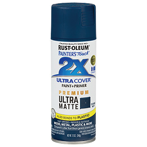 Rust-Oleum 331183 Spray Paint, Matte, Evening Navy, 12 oz, Can