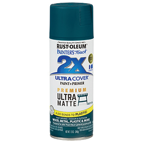 331185 Spray Paint, Matte, Deep Teal, 12 oz, Can