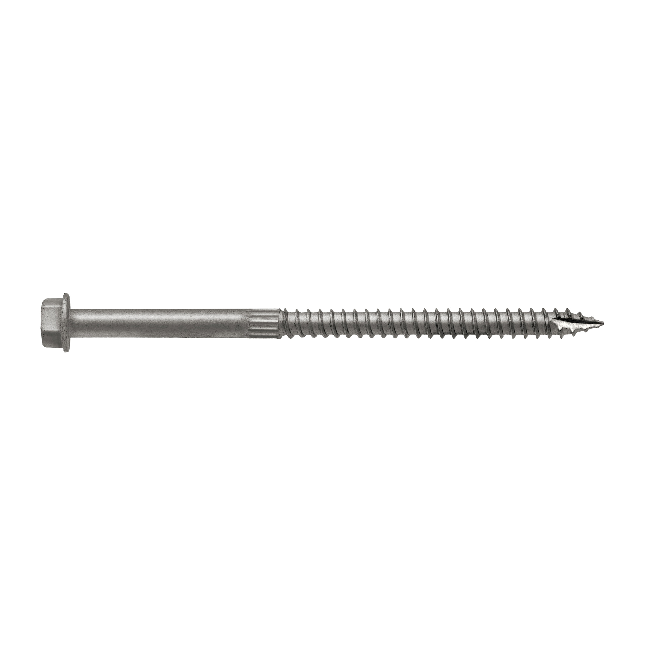 Strong-Drive SDS SDS25412-R10 Connector Screw, 4-1/2 in L, Serrated Thread, Hex Head, Hex Drive