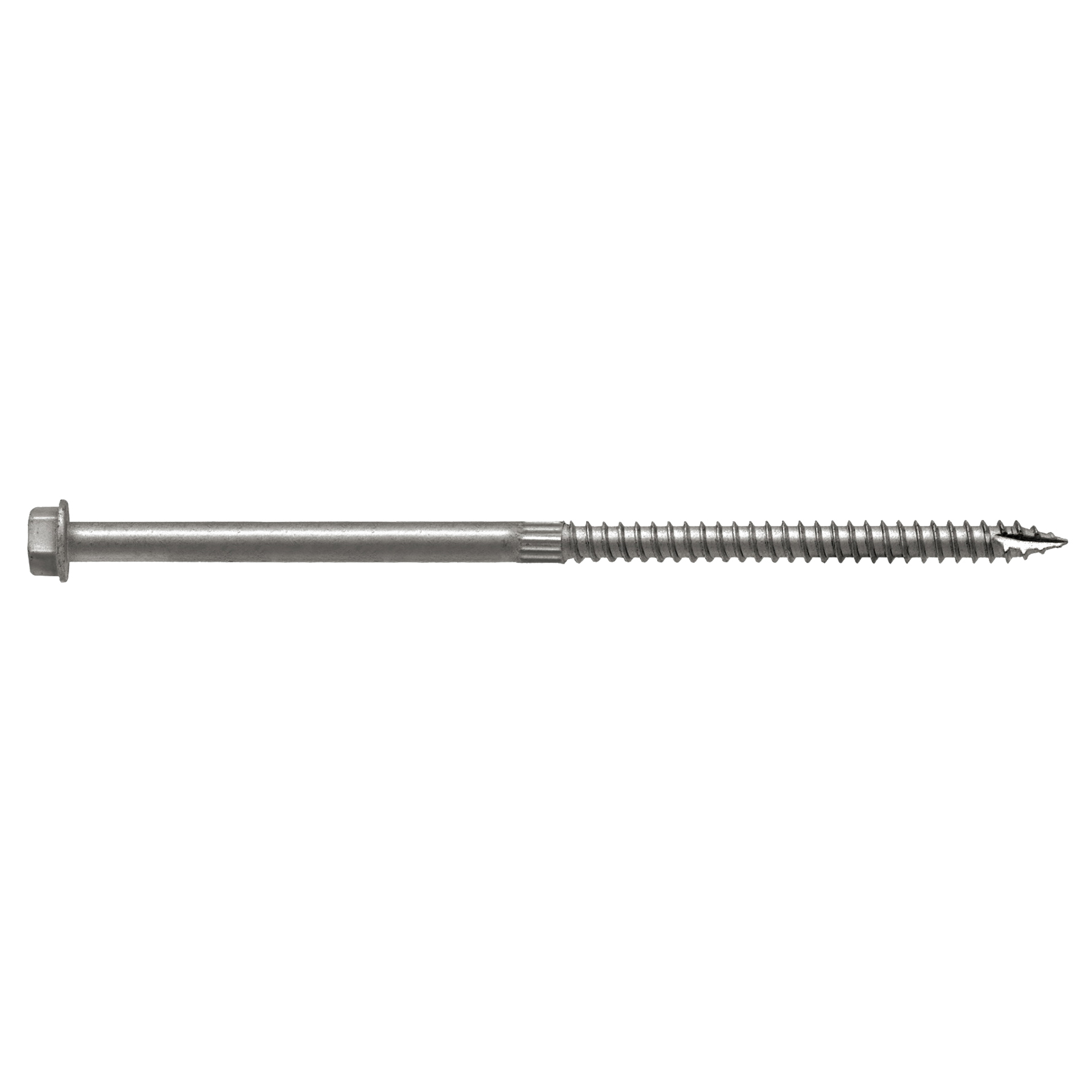 Strong-Drive SDS SDS25600-R10 Connector Screw, 6 in L, Serrated Thread, Hex Head, Hex Drive