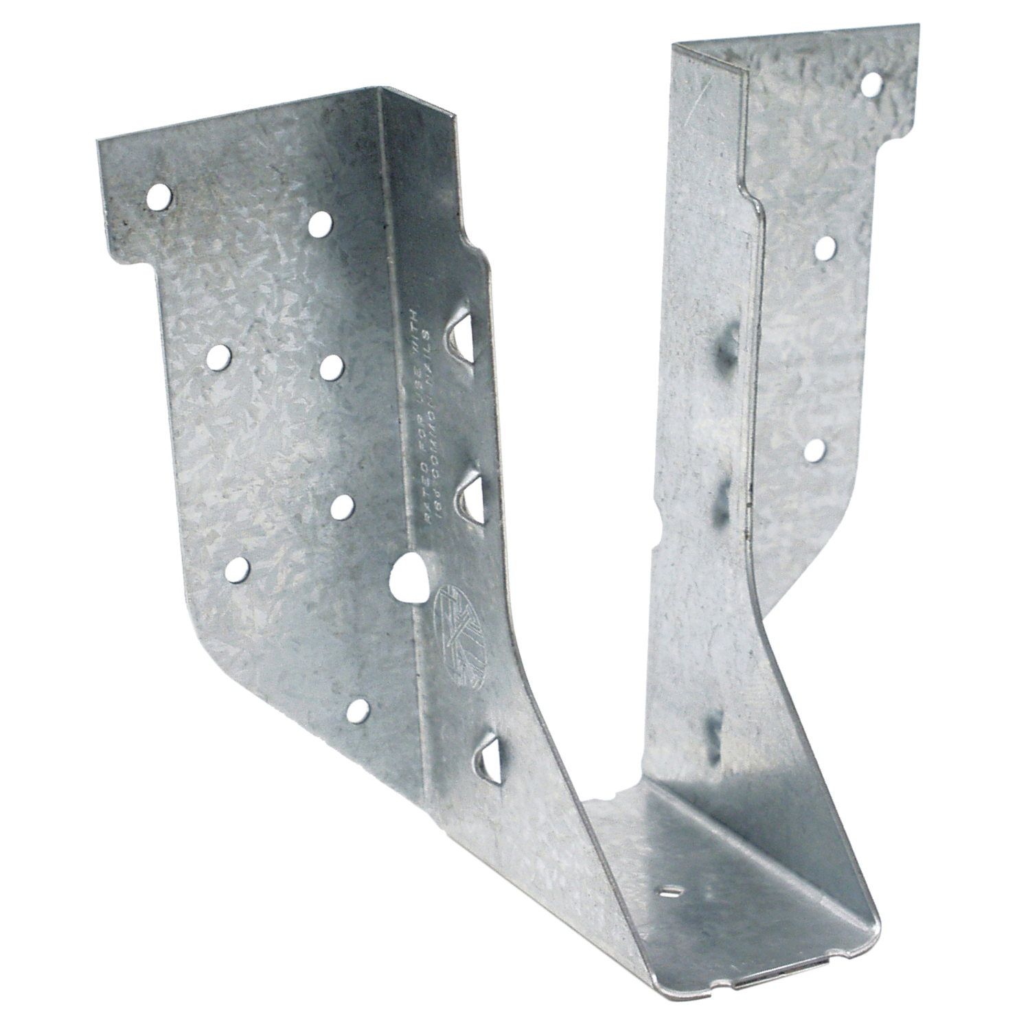 HUS HUS26 Joist Hanger, 5-3/8 in H, 3 in D, 1-5/8 in W, 2 x 6 in, Steel, Galvanized/Zinc