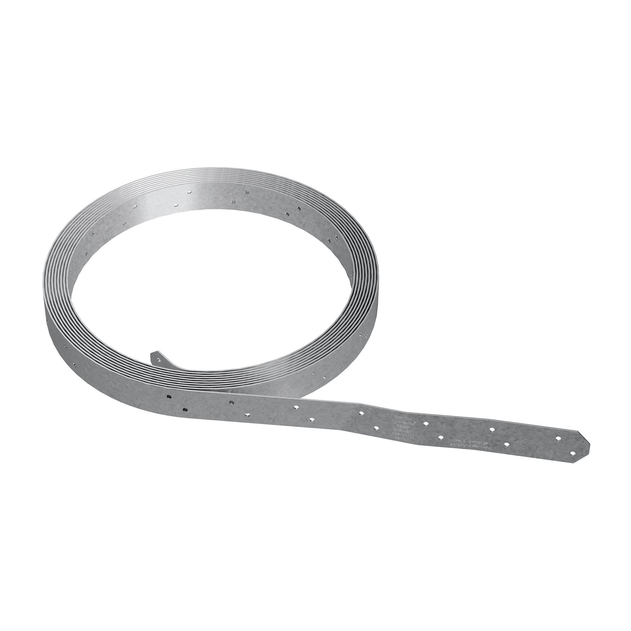 CS CS16-R Coiled Strap, 16 ga Gauge, Steel, Galvanized